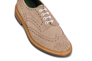 Bourton Country Shoe - Caribou Suede - R E Tricker Ltd