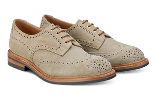 Bourton Country Shoe - Chino Castorino Suede - R E Tricker Ltd