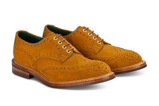 Bourton Country Shoe - Curry Suede - R E Tricker Ltd