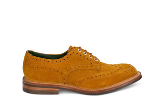 Bourton Country Shoe - Curry Suede - R E Tricker Ltd
