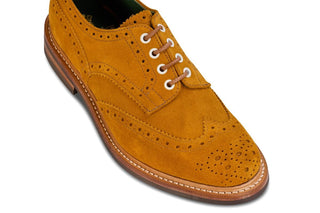 Bourton Country Shoe - Curry Suede - R E Tricker Ltd