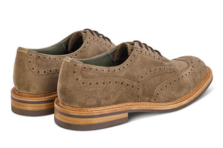 Bourton Country Shoe - Flint Janus Suede - R E Tricker Ltd