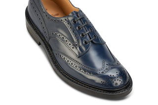 Bourton Country Shoe - Navy - R E Tricker Ltd
