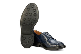 Bourton Country Shoe - Navy - R E Tricker Ltd