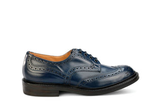Bourton Country Shoe - Navy - R E Tricker Ltd