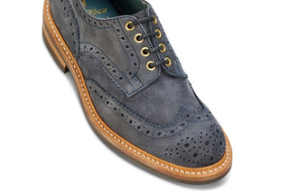 Bourton Country Shoe - Navy Olivvia Nubuck - R E Tricker Ltd
