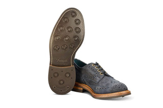 Bourton Country Shoe - Navy Olivvia Nubuck - R E Tricker Ltd