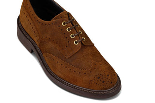 Bourton Country Shoe - Ridge Waxed Suede - R E Tricker Ltd