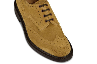 Bourton Country Shoe - Roma Rough Out Suede - R E Tricker Ltd
