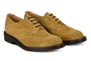 Bourton Country Shoe - Roma Rough Out Suede - R E Tricker Ltd
