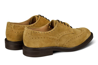 Bourton Country Shoe - Roma Rough Out Suede - R E Tricker Ltd