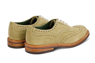 Bourton Country Shoe - Sage Suede - R E Tricker Ltd