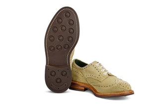 Bourton Country Shoe - Sage Suede - R E Tricker Ltd