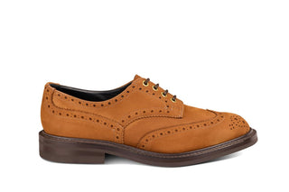 Bourton Country Shoe - Whiskey Hydro Nubuck - R E Tricker Ltd
