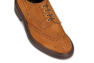 Bourton Country Shoe - Whiskey Hydro Nubuck - R E Tricker Ltd