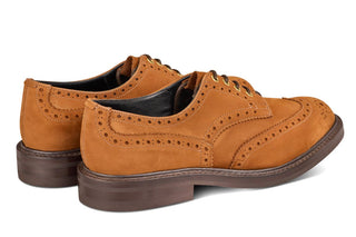 Bourton Country Shoe - Whiskey Hydro Nubuck - R E Tricker Ltd