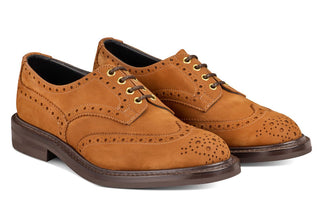 Bourton Country Shoe - Whiskey Hydro Nubuck - R E Tricker Ltd