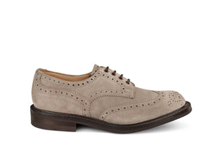 Bourton Country Shoe - Zonta Caribou Castorino Suede - R E Tricker Ltd
