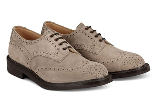 Bourton Country Shoe - Zonta Caribou Castorino Suede - R E Tricker Ltd