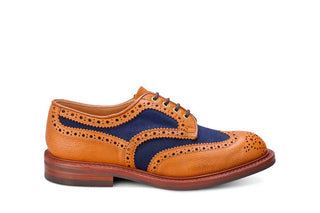 Bowood Country Shoe - Tan/Navy Two Tone - R E Tricker Ltd