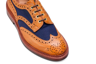 Bowood Country Shoe - Tan/Navy Two Tone - R E Tricker Ltd