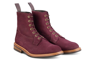 Burford Country Boot - Blackberry Hydro Nubuck - R E Tricker Ltd