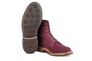 Burford Country Boot - Blackberry Hydro Nubuck - R E Tricker Ltd