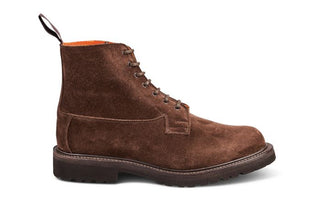 Camilla Derby Boot - Cafe Suede - R E Tricker Ltd