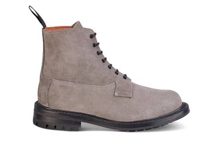 Camilla Derby Boot - Repello Suede - Grey - R E Tricker Ltd