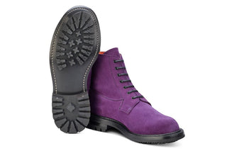 Camilla Derby Boot - Repello Suede - Violetta - R E Tricker Ltd