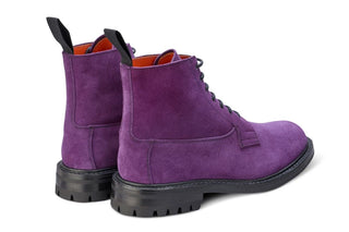 Camilla Derby Boot - Repello Suede - Violetta - R E Tricker Ltd