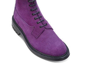 Camilla Derby Boot - Repello Suede - Violetta - R E Tricker Ltd