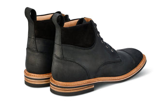 Charles Padded Boot - Black Waxy Commander