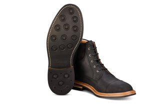 Charles Padded Boot - Black Waxy Commander