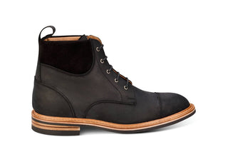 Charles Padded Boot - Black Waxy Commander