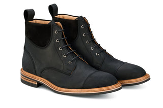 Charles Padded Boot - Black Waxy Commander