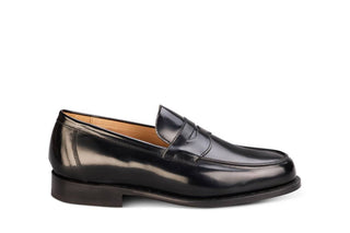 Chicago Penny Loafer - Black Bookbinder - R E Tricker Ltd