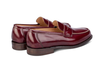 Chicago Penny Loafer - Burgundy Bookbinder - R E Tricker Ltd