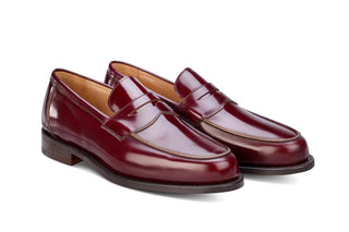 Chicago Penny Loafer - Burgundy Bookbinder - R E Tricker Ltd