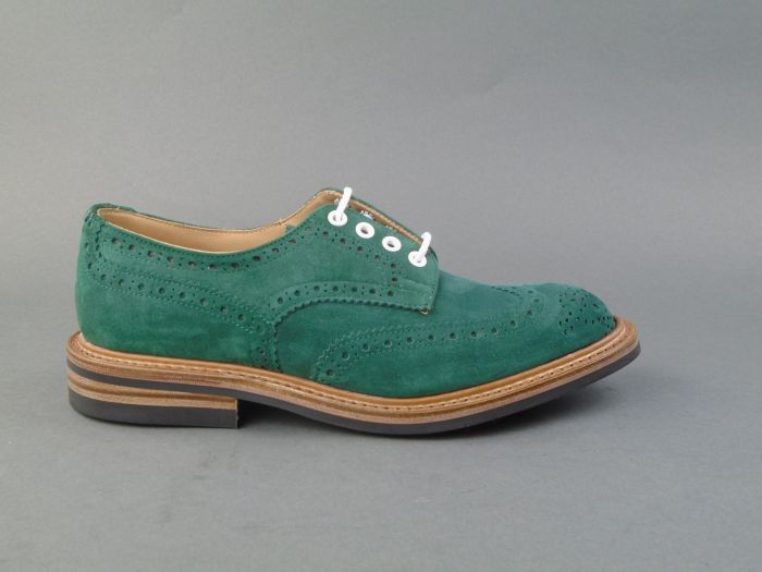 Tricker's clearance green brogues