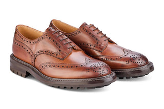 Durham Country Brogue - Chestnut Burnished - R E Tricker Ltd