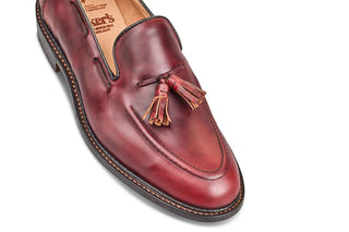 Elton Tassel Loafer - Burgundy Cutter - R E Tricker Ltd