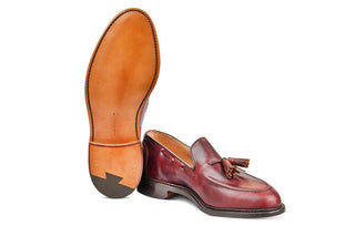 Elton Tassel Loafer - Burgundy Cutter - R E Tricker Ltd