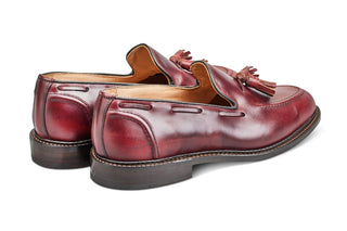 Elton Tassel Loafer - Burgundy Cutter - R E Tricker Ltd