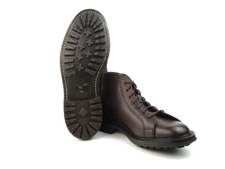 Ethan Monkey Boot - Dark Brown Olivvia Scotch Grain - R E Tricker Ltd