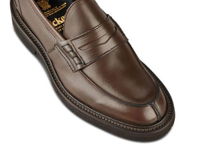 Eva Penny Loafer - Espresso Burnished - R E Tricker Ltd