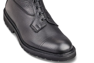 Grassmere Country Boot - Black Olivvia Shrunken Grain - R E Tricker Ltd