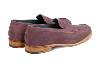 Havard Penny Loafer - Purple Suede - R E Tricker Ltd