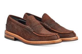 James Penny Loafer - Ridge Reverse Suede - R E Tricker Ltd