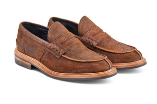 James Penny Loafer - Snuff Reverse Suede - R E Tricker Ltd